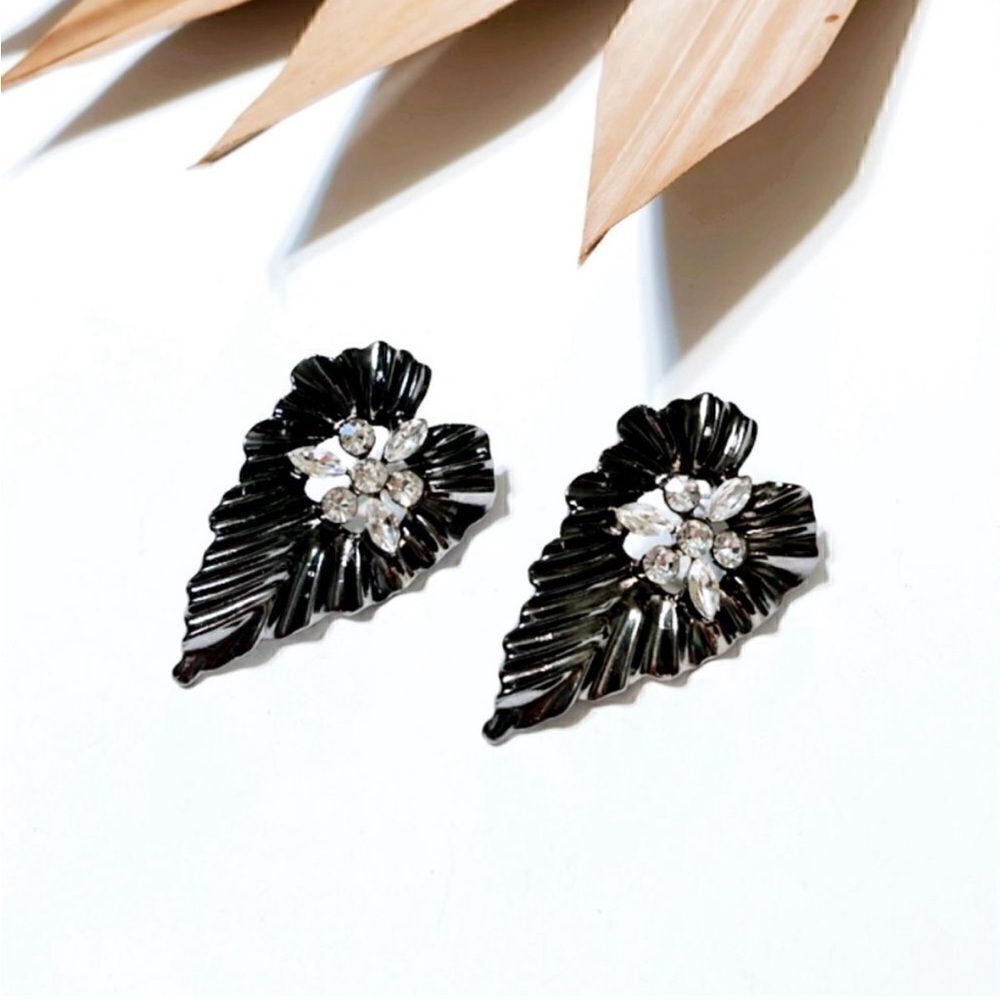 Diamond Heart earrings #1468